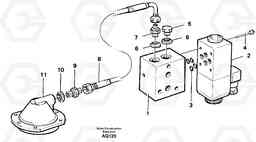 21323 Differential lock hydraulic line L120C S/N 11319-SWE, S/N 61677-USA, S/N 70075-BRA, Volvo Construction Equipment