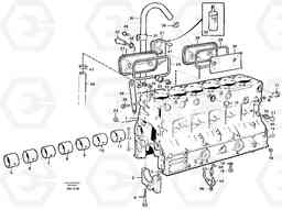 99233 Cylinder block L120C S/N 11319-SWE, S/N 61677-USA, S/N 70075-BRA, Volvo Construction Equipment