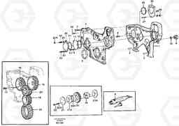 25081 Timing gear casing and gears L120C S/N 11319-SWE, S/N 61677-USA, S/N 70075-BRA, Volvo Construction Equipment