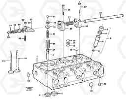 21327 Cylinder head L120C S/N 11319-SWE, S/N 61677-USA, S/N 70075-BRA, Volvo Construction Equipment