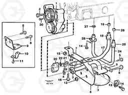 103206 Lubricating oil system L120C S/N 11319-SWE, S/N 61677-USA, S/N 70075-BRA, Volvo Construction Equipment