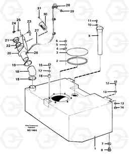 66691 Fuel tank L120C S/N 11319-SWE, S/N 61677-USA, S/N 70075-BRA, Volvo Construction Equipment