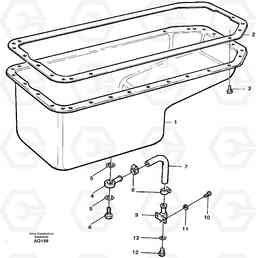 77675 Oil sump L120C S/N 11319-SWE, S/N 61677-USA, S/N 70075-BRA, Volvo Construction Equipment