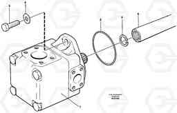 25437 Hydraulic - oil pump Assembly L120C S/N 11319-SWE, S/N 61677-USA, S/N 70075-BRA, Volvo Construction Equipment