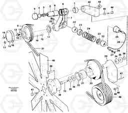 53664 Belt transmission L120C S/N 11319-SWE, S/N 61677-USA, S/N 70075-BRA, Volvo Construction Equipment