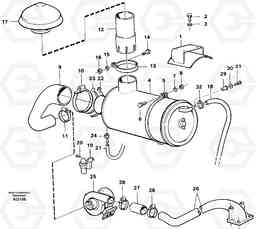 67966 Inlet system L120C S/N 11319-SWE, S/N 61677-USA, S/N 70075-BRA, Volvo Construction Equipment