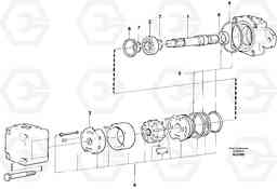 21676 Hydraulic pump L120C S/N 11319-SWE, S/N 61677-USA, S/N 70075-BRA, Volvo Construction Equipment