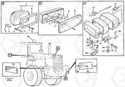 59618 Lighting, rear L120C S/N 11319-SWE, S/N 61677-USA, S/N 70075-BRA, Volvo Construction Equipment