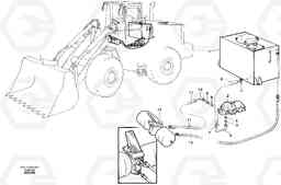 21324 Brake hoses Tank - pump - footbrake valve L120C S/N 11319-SWE, S/N 61677-USA, S/N 70075-BRA, Volvo Construction Equipment