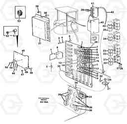 88921 Electrical distribution box L120C S/N 11319-SWE, S/N 61677-USA, S/N 70075-BRA, Volvo Construction Equipment