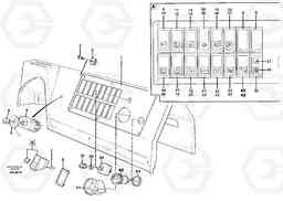 61163 Switch panel L120C S/N 11319-SWE, S/N 61677-USA, S/N 70075-BRA, Volvo Construction Equipment