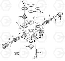 28009 Valve housing L120C S/N 11319-SWE, S/N 61677-USA, S/N 70075-BRA, Volvo Construction Equipment