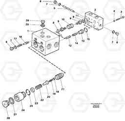 78946 Shift valve L120C S/N 11319-SWE, S/N 61677-USA, S/N 70075-BRA, Volvo Construction Equipment