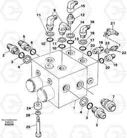 7275 Shift valve, assembly L120C S/N 11319-SWE, S/N 61677-USA, S/N 70075-BRA, Volvo Construction Equipment