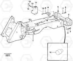 22068 Counterweight L120C S/N 11319-SWE, S/N 61677-USA, S/N 70075-BRA, Volvo Construction Equipment