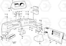 85395 Instrument panel L120C S/N 11319-SWE, S/N 61677-USA, S/N 70075-BRA, Volvo Construction Equipment