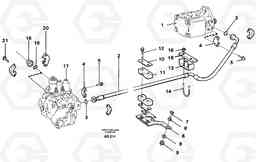 56663 Hydraulic system Feed line L120C S/N 11319-SWE, S/N 61677-USA, S/N 70075-BRA, Volvo Construction Equipment