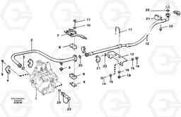 99636 Hydraulic system Return line L120C S/N 11319-SWE, S/N 61677-USA, S/N 70075-BRA, Volvo Construction Equipment