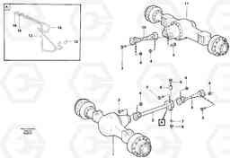 25301 Propeller shafts with fitting parts L120C S/N 11319-SWE, S/N 61677-USA, S/N 70075-BRA, Volvo Construction Equipment