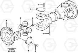 21321 Propeller shaft L120C S/N 11319-SWE, S/N 61677-USA, S/N 70075-BRA, Volvo Construction Equipment