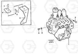 59652 Control valve, Assembly L120C S/N 11319-SWE, S/N 61677-USA, S/N 70075-BRA, Volvo Construction Equipment