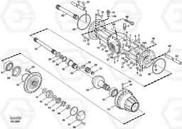 54886 Planetary axle, rear L120C S/N 11319-SWE, S/N 61677-USA, S/N 70075-BRA, Volvo Construction Equipment