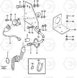53665 Engine heater L120C S/N 11319-SWE, S/N 61677-USA, S/N 70075-BRA, Volvo Construction Equipment