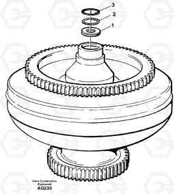 66924 Torque converter L120C S/N 11319-SWE, S/N 61677-USA, S/N 70075-BRA, Volvo Construction Equipment