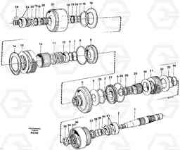 22499 Hydraulic clutch forward / 1:st speed L120C S/N 11319-SWE, S/N 61677-USA, S/N 70075-BRA, Volvo Construction Equipment