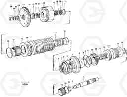 22500 Hydraulic clutch reverse / 2nd speed L120C S/N 11319-SWE, S/N 61677-USA, S/N 70075-BRA, Volvo Construction Equipment