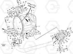 99621 Converter housing with fitting parts L120C S/N 11319-SWE, S/N 61677-USA, S/N 70075-BRA, Volvo Construction Equipment