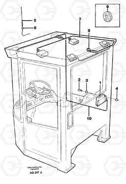 22297 Cable harness for radio L120C S/N 11319-SWE, S/N 61677-USA, S/N 70075-BRA, Volvo Construction Equipment