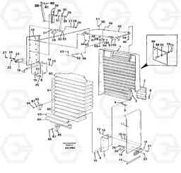 65903 Radiator casing L120C S/N 11319-SWE, S/N 61677-USA, S/N 70075-BRA, Volvo Construction Equipment