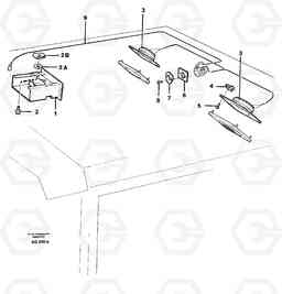 59651 Radio bracket L120C S/N 11319-SWE, S/N 61677-USA, S/N 70075-BRA, Volvo Construction Equipment