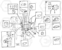 65646 Cable harnesses, rear L120C S/N 11319-SWE, S/N 61677-USA, S/N 70075-BRA, Volvo Construction Equipment