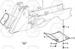 41903 Protecting plate L120C S/N 11319-SWE, S/N 61677-USA, S/N 70075-BRA, Volvo Construction Equipment