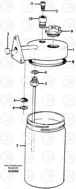 59633 Anti-freeze reservoir L120C S/N 11319-SWE, S/N 61677-USA, S/N 70075-BRA, Volvo Construction Equipment