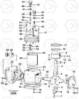 61212 Air compressor L120C S/N 11319-SWE, S/N 61677-USA, S/N 70075-BRA, Volvo Construction Equipment