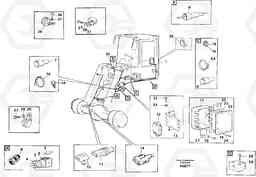 59622 Cable harness, front L120C S/N 11319-SWE, S/N 61677-USA, S/N 70075-BRA, Volvo Construction Equipment