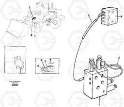 59623 Cable harness boom suspension system, front. L120C S/N 11319-SWE, S/N 61677-USA, S/N 70075-BRA, Volvo Construction Equipment