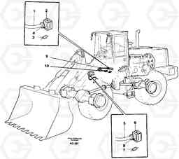 59625 Attachment locking L120C S/N 11319-SWE, S/N 61677-USA, S/N 70075-BRA, Volvo Construction Equipment