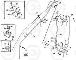 37357 Hydraulic system for attachment bracket. L120C S/N 11319-SWE, S/N 61677-USA, S/N 70075-BRA, Volvo Construction Equipment