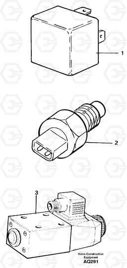 97621 Relays, sensors and solenoid valves Reference list L120C S/N 11319-SWE, S/N 61677-USA, S/N 70075-BRA, Volvo Construction Equipment