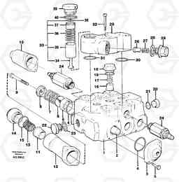 66348 Control valve L120C S/N 11319-SWE, S/N 61677-USA, S/N 70075-BRA, Volvo Construction Equipment