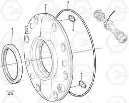 21325 Oil pump L120C S/N 11319-SWE, S/N 61677-USA, S/N 70075-BRA, Volvo Construction Equipment