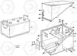 65901 Battery box L120C S/N 11319-SWE, S/N 61677-USA, S/N 70075-BRA, Volvo Construction Equipment