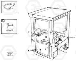 22293 Cable harness for Cdc-steering. L120C S/N 11319-SWE, S/N 61677-USA, S/N 70075-BRA, Volvo Construction Equipment