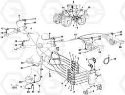 69773 Distribution block, B1 L120C S/N 11319-SWE, S/N 61677-USA, S/N 70075-BRA, Volvo Construction Equipment