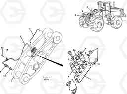 21691 Distribution block, B4. L120C S/N 11319-SWE, S/N 61677-USA, S/N 70075-BRA, Volvo Construction Equipment