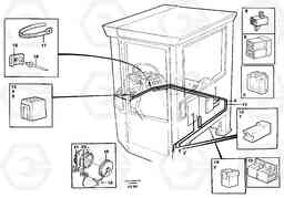 59621 Cable harnesses, cab L120C S/N 11319-SWE, S/N 61677-USA, S/N 70075-BRA, Volvo Construction Equipment